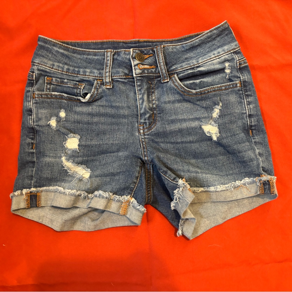 Denim Distressed Women's Shorts